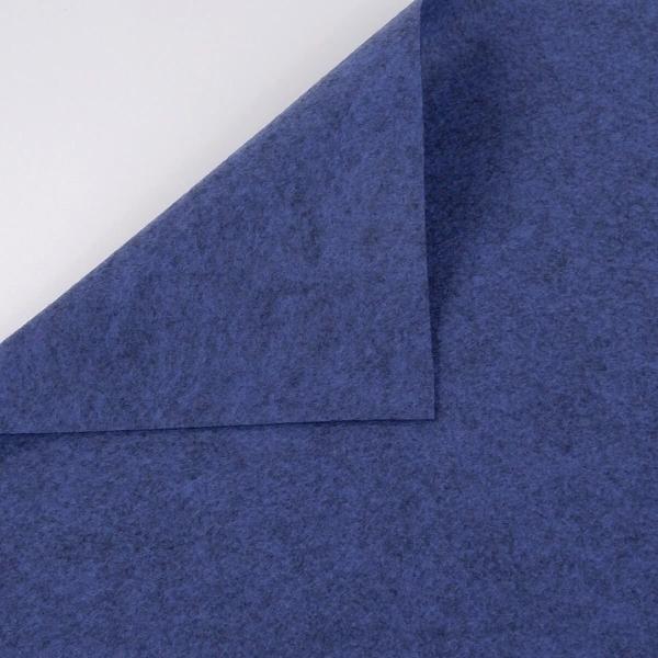 SULKY FELTY - Nadelfilz, meliert, 25 cm x 3 m - Blau melange 485
